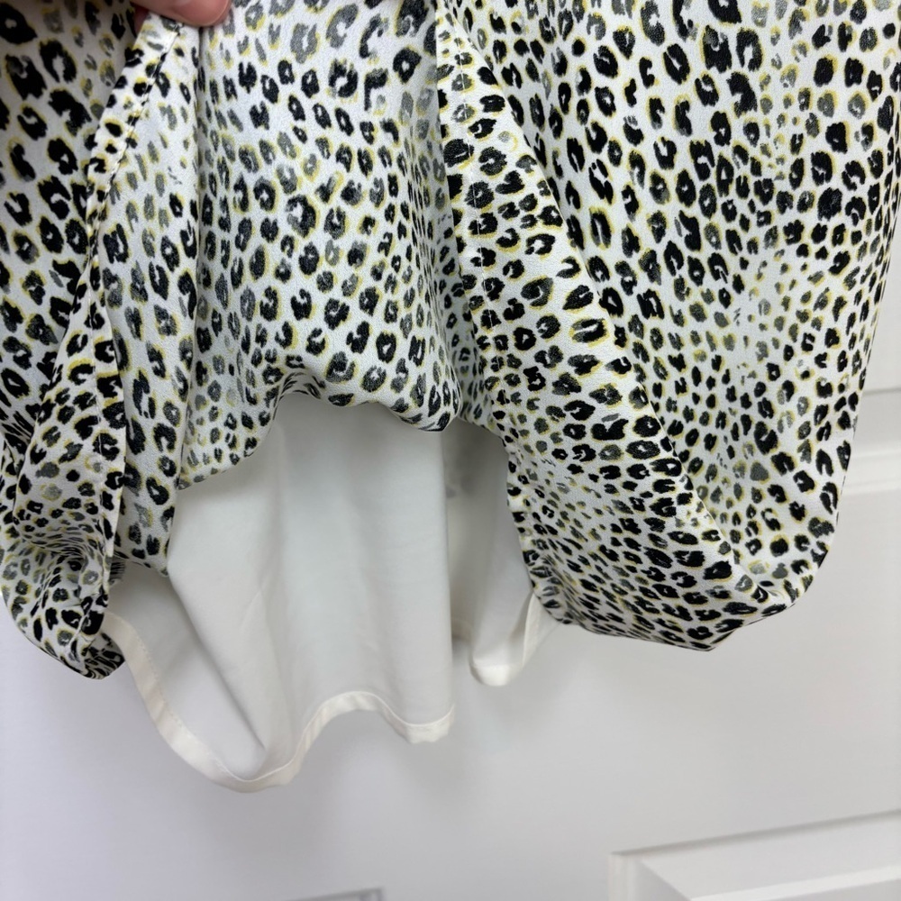 Banana Republic Animal Print Black, White and Green Tank Camisole Size Small - Picture 7 of 8